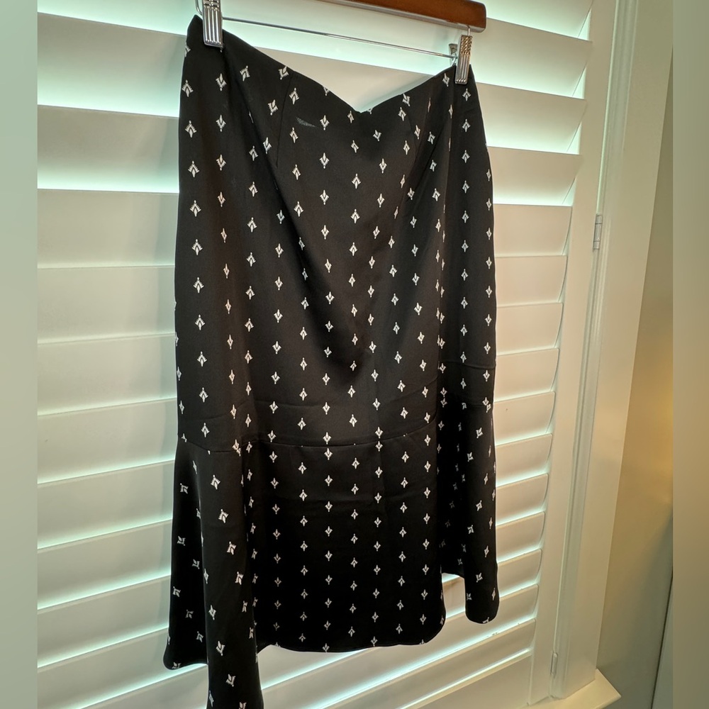 Ann Taylor Loft Satin Midi Skirt